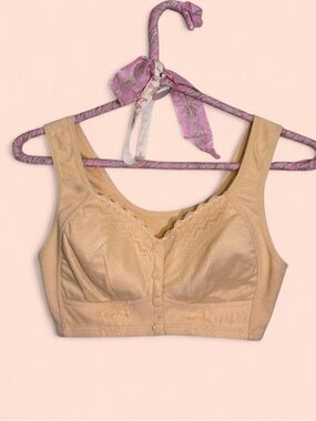NWT Peach Moon Bra Comfort Wireless Front-Closure Soft Bra S/M